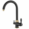 Смеситель для кухни ZORG Steel Hammer SH 723 BLACK BR черный 1
