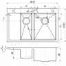 кухонная мойка ZorG  R 5178-2-L нержавеющая сталь 2