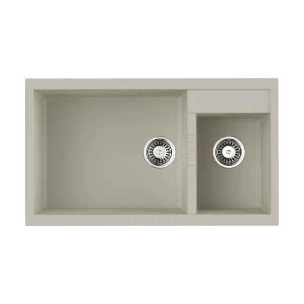 Мойка кухонная Omoikiri Tedori 86-2-LB EV 4993938 Tetogranit, эверест
