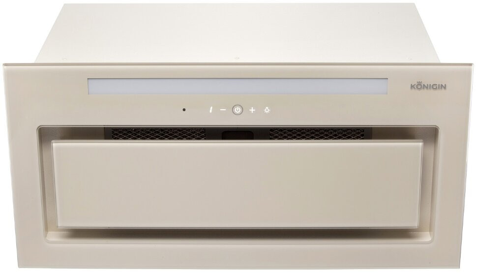 Кухонная полновстраиваемая вытяжка Konigin Navi Ivory Glass 60