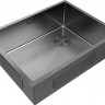 Мойка кухонная Paulmark Next Skew 58 Uni PM885844-GM из нержавеющей стали, вороненая сталь 2