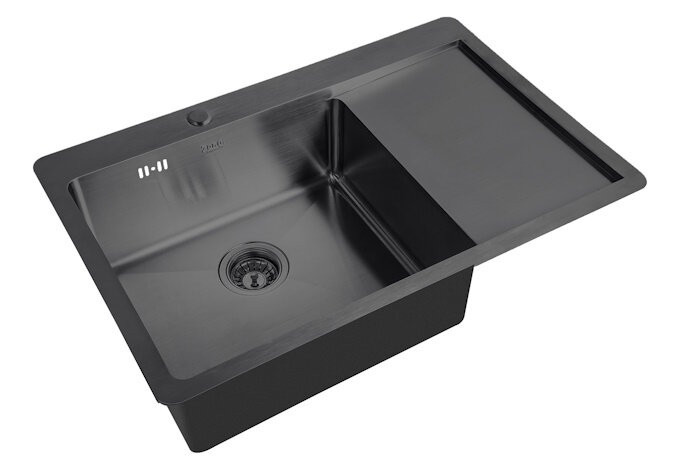 Кухонная мойка из нержавеющей стали ZORG HD-7851-L GRAFIT