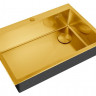 Кухонная мойка ZORG LUX 7551 BRONZE с накладкой 1