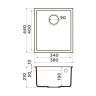 Мойка кухонная Omoikiri Bosen 38-U GR 4993538 Tetogranit, leningrad grey 2