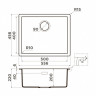 Мойка кухонная Omoikiri Yamakawa 55T Integra PL 4997268 Tetogranit, платина 2