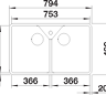 Кухонная мойка Blanco Villae Farmhouse Double белый 525164 5